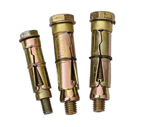 Lucky Iron Metal Rawal Bolt 10 MM Wall Anchor Bolt Fastener Rust-Proof ...