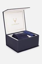 Buy Men Navy Textured Party Tie and Pocket Square Online - 39832472 ...