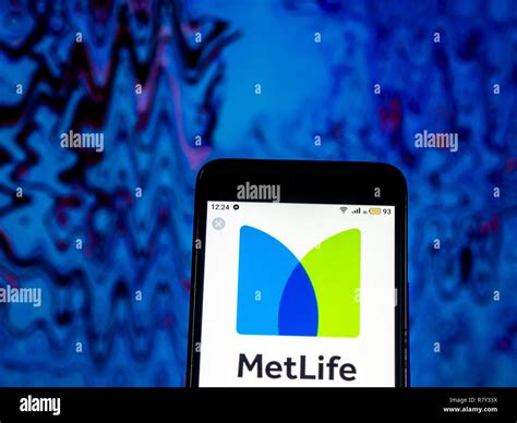 MetLife Life insurance company logo seen displayed on smart phone Stock ...