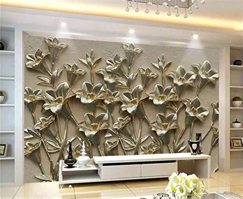 Buy Avikalp Exclusive AWZ0218 3D Wallpaper Mural 3D Floral Background ...