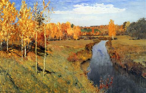Золотая осень картина Левитана. 1895 г. Описание картины