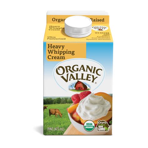 Organic Valley, Organic Heavy Whipping Cream, Refrigerated Pint, 16 fl ...
