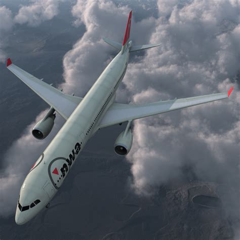 Jet Airliner Airbus A330-300 Northwest Airlines 3D | 3D Molier ...