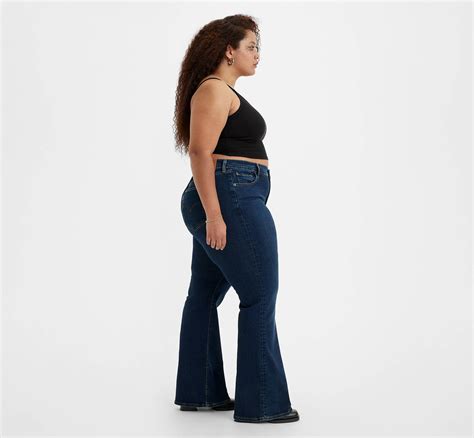 726™ High Rise Flare Jeans (plus Size) - Blue | Levi's® AD