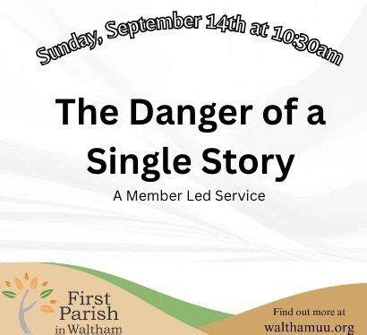 Building Belonging: The Danger of a Single Story, 50 Church St, Waltham ...