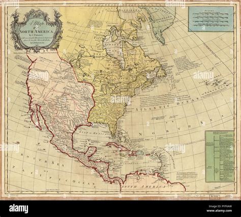 1700s north america maps hi-res stock photography and images - Alamy