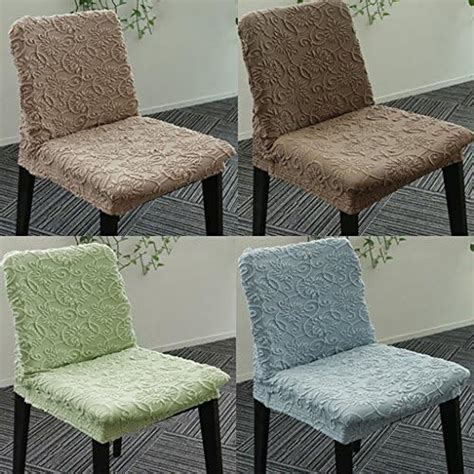 Sihir Jewels Low Back Jacquard Stretch Dining Room Chair Cover Stool ...