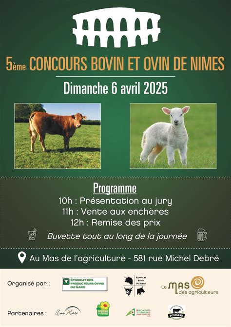 5ème concours Bovin et Ovin de Nîmes , Le Mas des Agriculteurs, Nimes ...