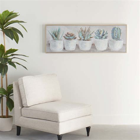 Potted Gems Canvas Wall Art 16x48 | At Home