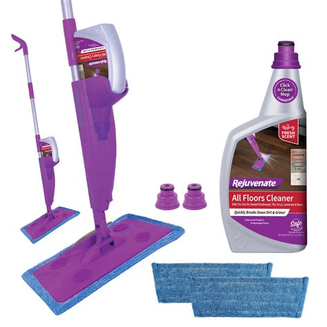 Rejuvenate Click n Clean Multi-Surface Spray Mop System, Floor Cleaner ...