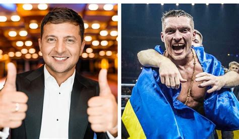 President of Ukraine Volodymyr Zelensky commented on Usyk's victory ...