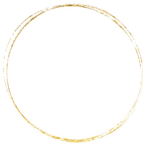 Gold Glitter Circle PNGs for Free Download