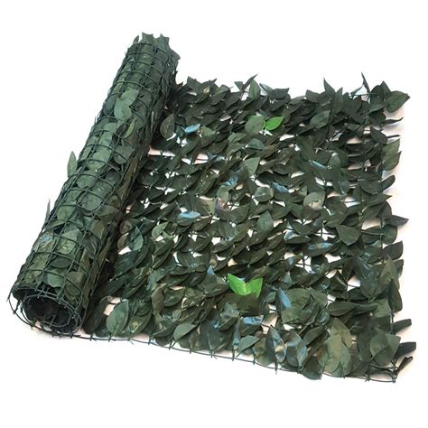True Products Artificial Two Colour Ivy Leaf Hedge Privacy Screening ...