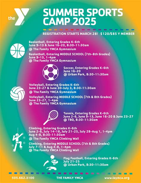 The Family YMCA-Los Alamos, NM | Summer Sports Camp 2025 Registration ...