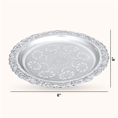 Engraved Silver Plate – Shining Silver.in