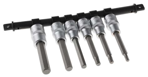 RS PRO | RS PRO 6-Piece Metric 1/2 in Bit Socket Set , Hex Bit | 262 ...