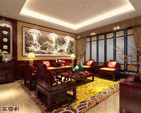中式豪宅装潢简洁唯美且回归自然_紫云轩中式设计装饰机构