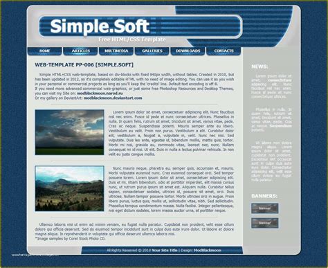 Image result for Simple Web Page Sample Design