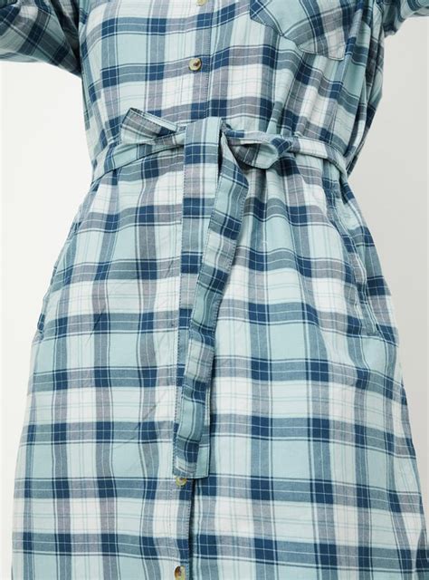 Buy Women Checked Yarn Dyed Tunic Online at just Rs. 999.0 ...