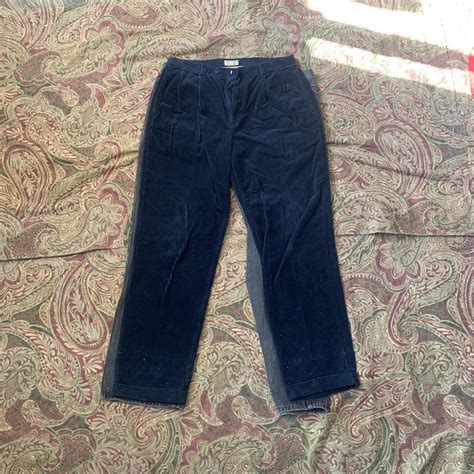 navy blue Natural Issue corduroy pants size 34W x... - Depop