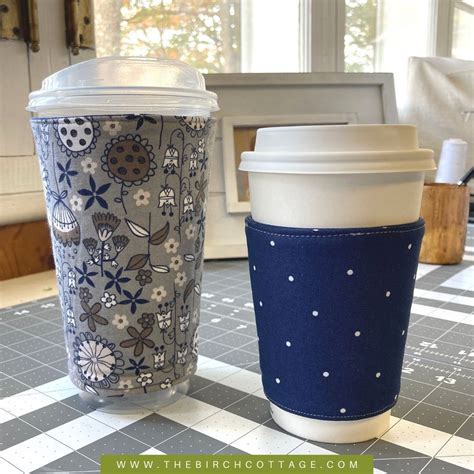 Sew a Coffee Cup Sleeve | Cup sleeve pattern, Coffee cup sleeves ...