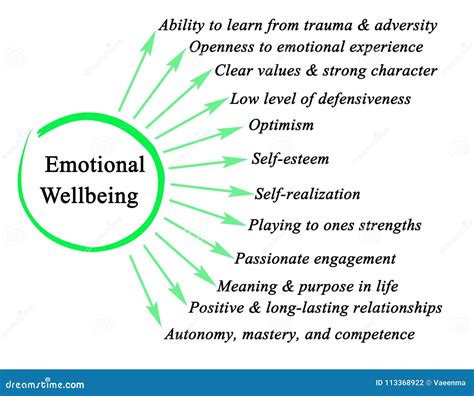 Components of Emotional Wellbeing Stock Illustration - Illustration of emotion, ability: 113368922