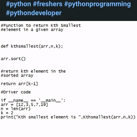 Image result for Find KTH Smallest Element in Array