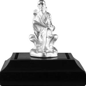 Krysaliis 999 Pure Silver Sai Baba Idol for Car Dashboard &Home D cor ...