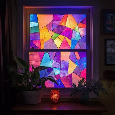 Best 12 DIY Stained Glass Window Craft Using Tissue Paper – Artofit