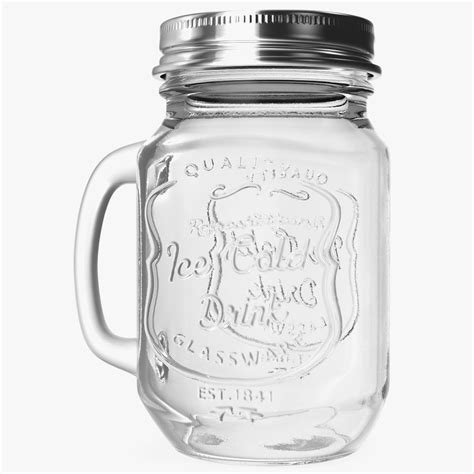 Estilo Mason Jar Mug with Handle 3D Model $19 - .3ds .blend .c4d .fbx ...