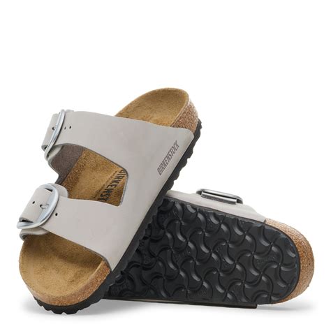 Arizona Big Buckle Couro nobuck Stone Coin | BIRKENSTOCK