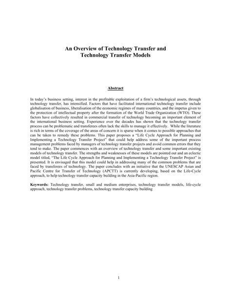 Image result for Models of Technology Transfer
