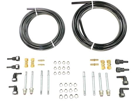 Nylon or Steel Fuel Line Replacement Kit. Fittings, Tubing, and ...