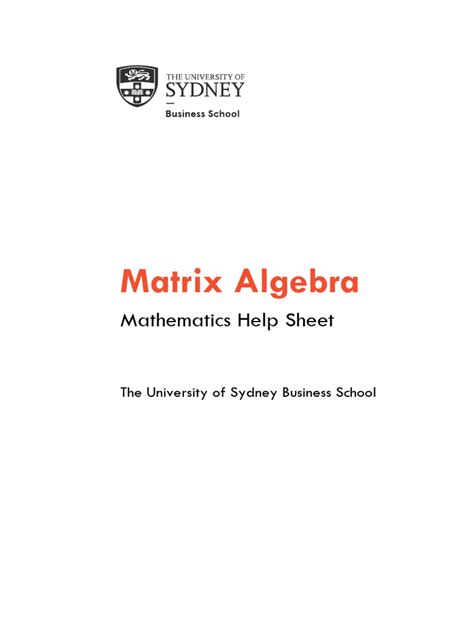 Matrix Algebra PDF 的图像结果
