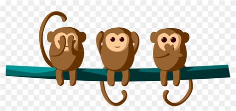 Three Wise Monkeys Cartoon Free Transparent PNG Clipart, 57% OFF