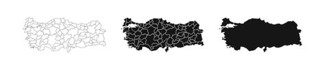 Turkey map vector icon | Premium Vector