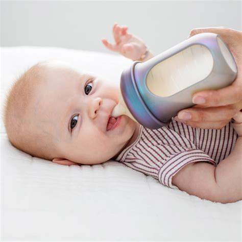 Boon NURSH Silicone Pouch Bottles - Metallic Multi Color, 8 Oz | Babylist Shop