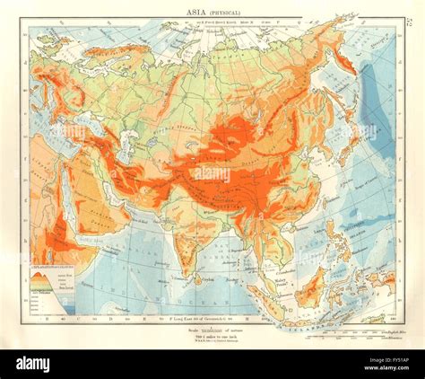 Physical Map of Asia 的图像结果