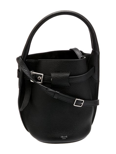 Celine Nano Big Bucket Bag w/ Strap - Black Bucket Bags, Handbags ...