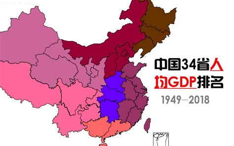 中国三十四省域人均GDP排名（1949~2018），澳门开挂了！_哔哩哔哩_bilibili