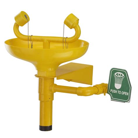 Udyogi 4810 GI Eye Wash and Safety Shower, Inlet Connection 1/2 Inch ...