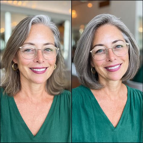 30 Elegant Neck-Length Bob Haircuts Women Over 50 With Glasses Must Get ...