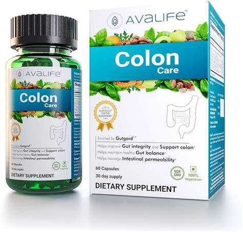 Avalife Cuidado del colon con raíz de regaliz (60 cápsulas), suplemento ...