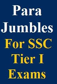 Expected Para Jumbles Questions PDF for SSC Tier I Exams