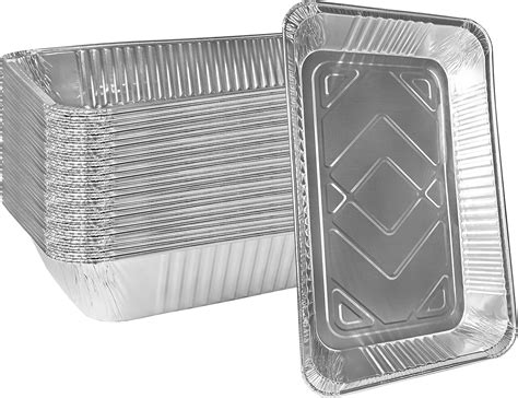 Aluminum Pans Full Size, Large Disposable Roasting & Baking Pan, 21"x13 ...