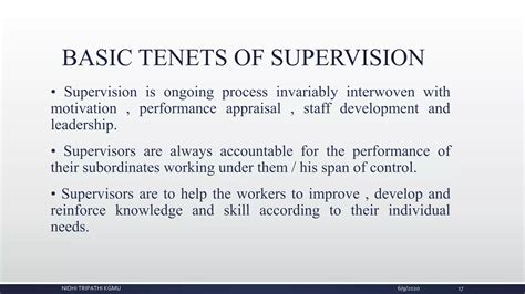 Supervision and management | PPTX