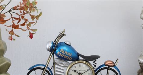 Bike 3'' Blue Iron Table Clock | D-Decorum