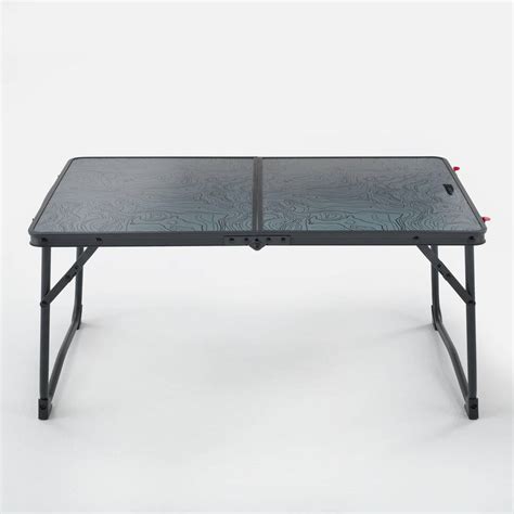 Camping Table Low Foldable Compact for 2 to 4 People - Dark Grey