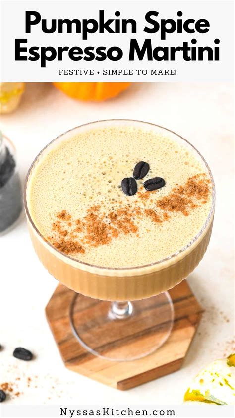 Pumpkin Spice Espresso Martini - Made with Real Pumpkin