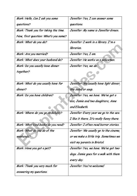 Interview Worksheet Elementary 的图像结果